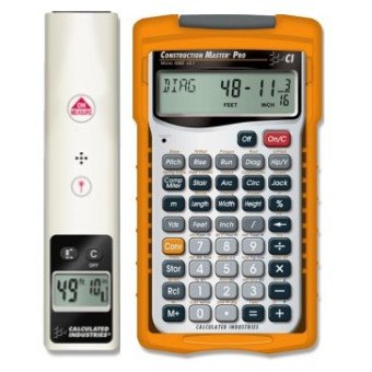 Medidor Laser de Distancia 15 Metros y Calculadora Construction Master Pro (Paquete Constructor II)