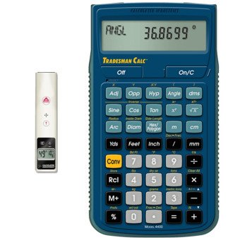 Medidor de Distancia Laser de 15 Metros y Calculadora Especializada Tradesman Calc (Paquete Constructor II)