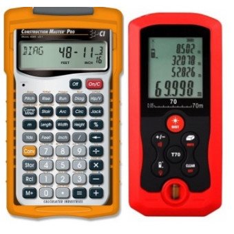 Calculadora Construction Master Pro y Medidor de Distancia Laser 70 Metros (Paquete Constructor Pro II)